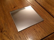 1mm Mirror Sheet Silver Mirrored HIPS Mirror Effect Thin Plastic [A6 A5 A4]
