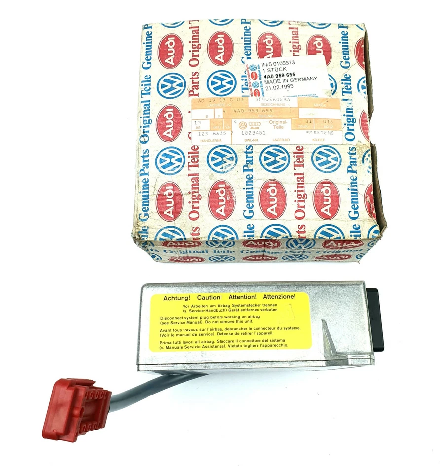 Volkswagen Originale 4A0959655 Centralina Airbag ECU Audi 80 90 100 Coupe (C4) - Immagine 3 di 4