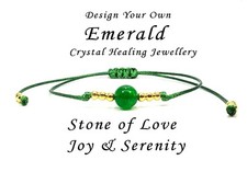 Emerald Bracelet Anklet Natural Genuine Crystal Healing Bracelet Anklet