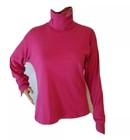 rare vintage mt bachelor long sleeve womens turtleneck skiing pink sweatshirt
