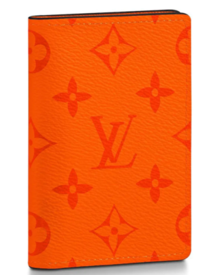 Louis Vuitton Taiga Taigarama Orange Monogram Logo Pocket