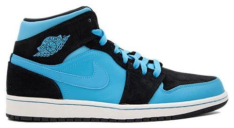 Jordan 1 Retro Mid Dark Powder Blue - 554724-017