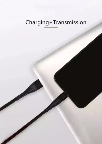USB A to Type C Cable 3A Fast Charger Braided 1M 2M for Android Samsung Lead - Picture 9 of 9
