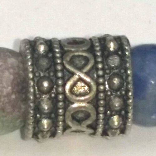 Bracelet Stretch Multi Colored Stone Beads Silver… - image 7