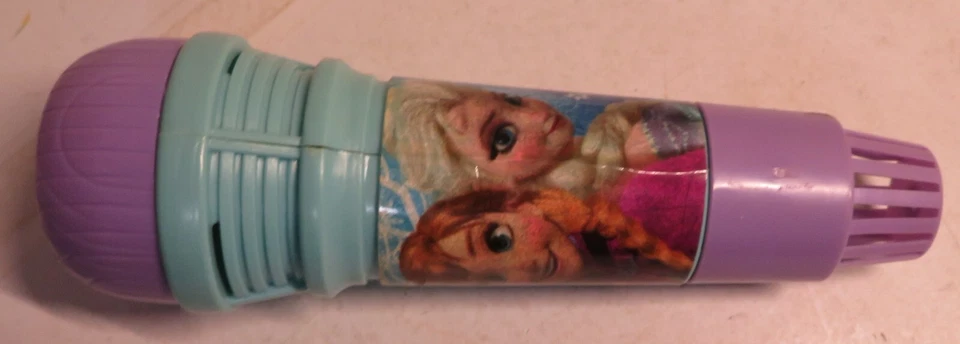 Disney Frozen Sing Along Microphone Toy Pretend Play Plastic 7.5" Spring Inside - Image 3 of 4