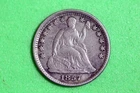 ESTATE FIND 1857 Seated Liberty Half Dime #M5150