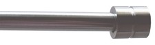 Steel Curtain Rod 1.2--2.1m Adjustable With Finals?20 Rings & brackets Silver