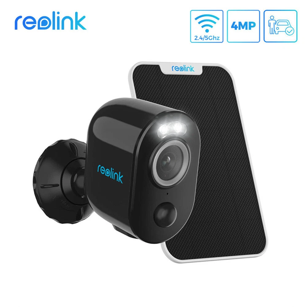 Reolink Solar Security Camera 2K Wireless 2.4/5GHz WiFi with AI Battery  Powered