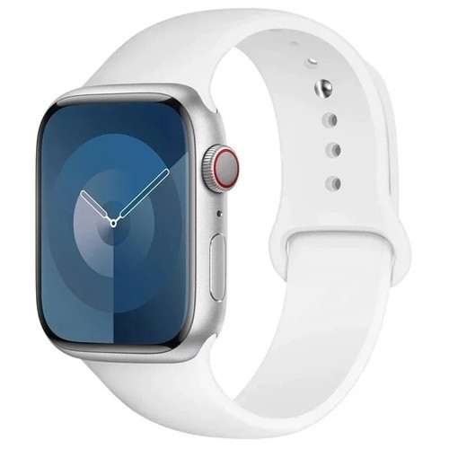 Silikon Armband für Apple Watch Armband 44mm 45mm Sportarmband iwatch series 8 7 6 - Bild 10 von 33