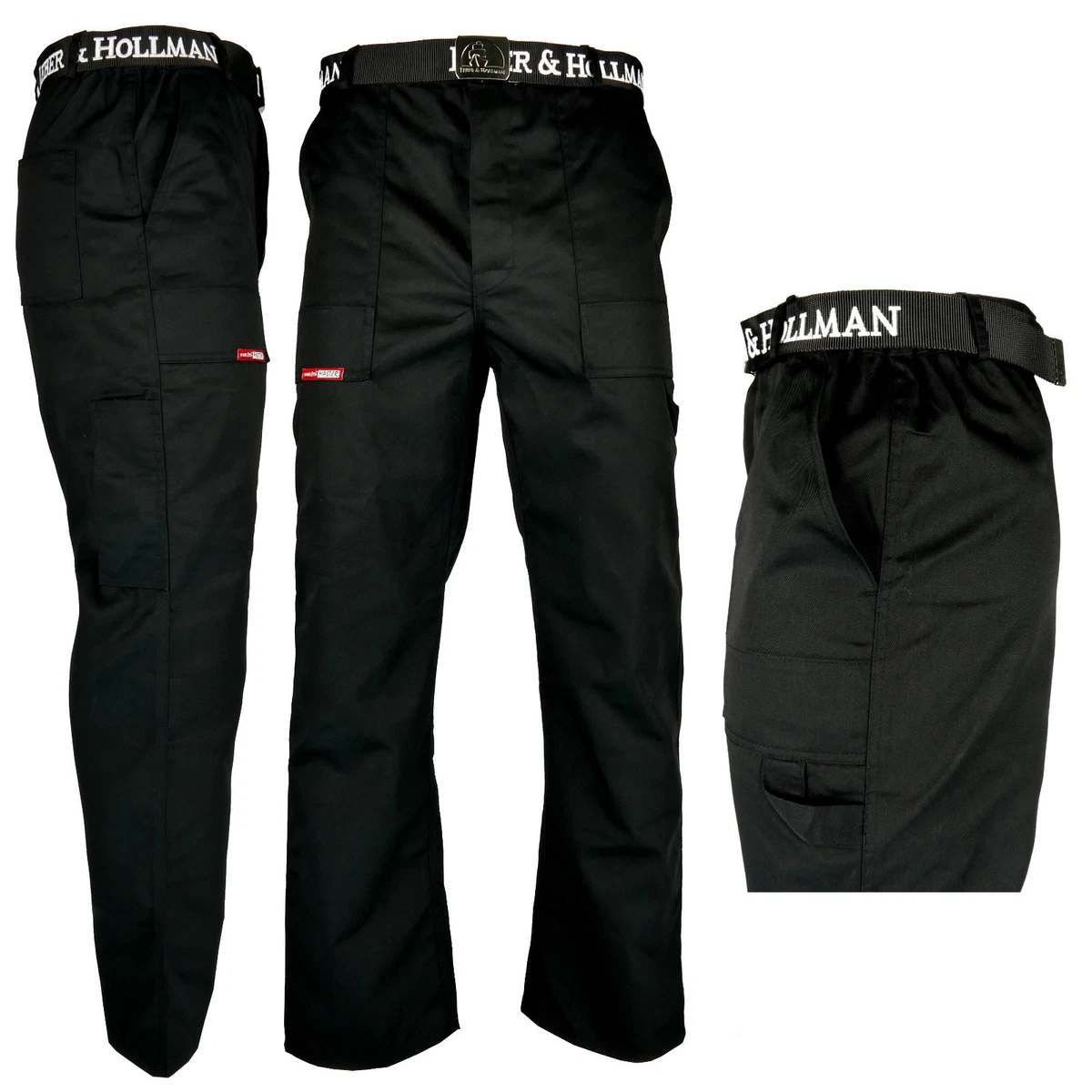 Pantalones de trabajo pantalones de cintura negros ropa de protección ropa de trabajo pantalones talla 48 - 62
