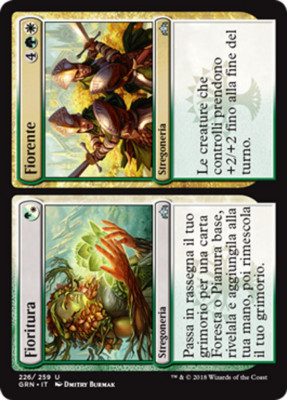 MTG 4x FLOWER / FLOURISH EXC - BLÜHENDE BLÜTE - GRN - MAGIC