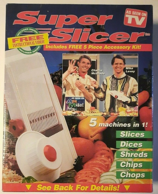 Vintage Super Slicer Original As Seen On TV 5 Machines In 1 New !!! for