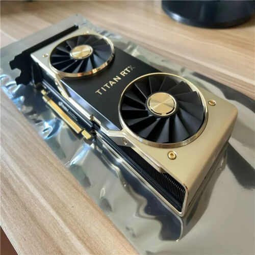 NVIDIA Titan RTX 24GB GDDR6 PCIe 3.0 CUDA Graphics Video Card - Picture 2 of 4