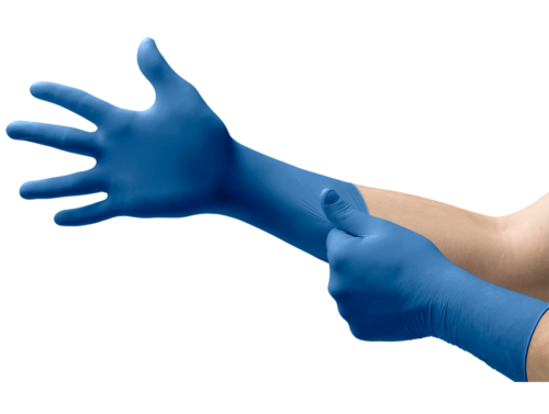 *1,000-Gloves* Microflex Ultra Sense EC PF Nitrile Medium Blue USE-880-M - Picture 2 of 2