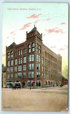 Postcard Odd Fellows Building, Nashua NH 1909 J85