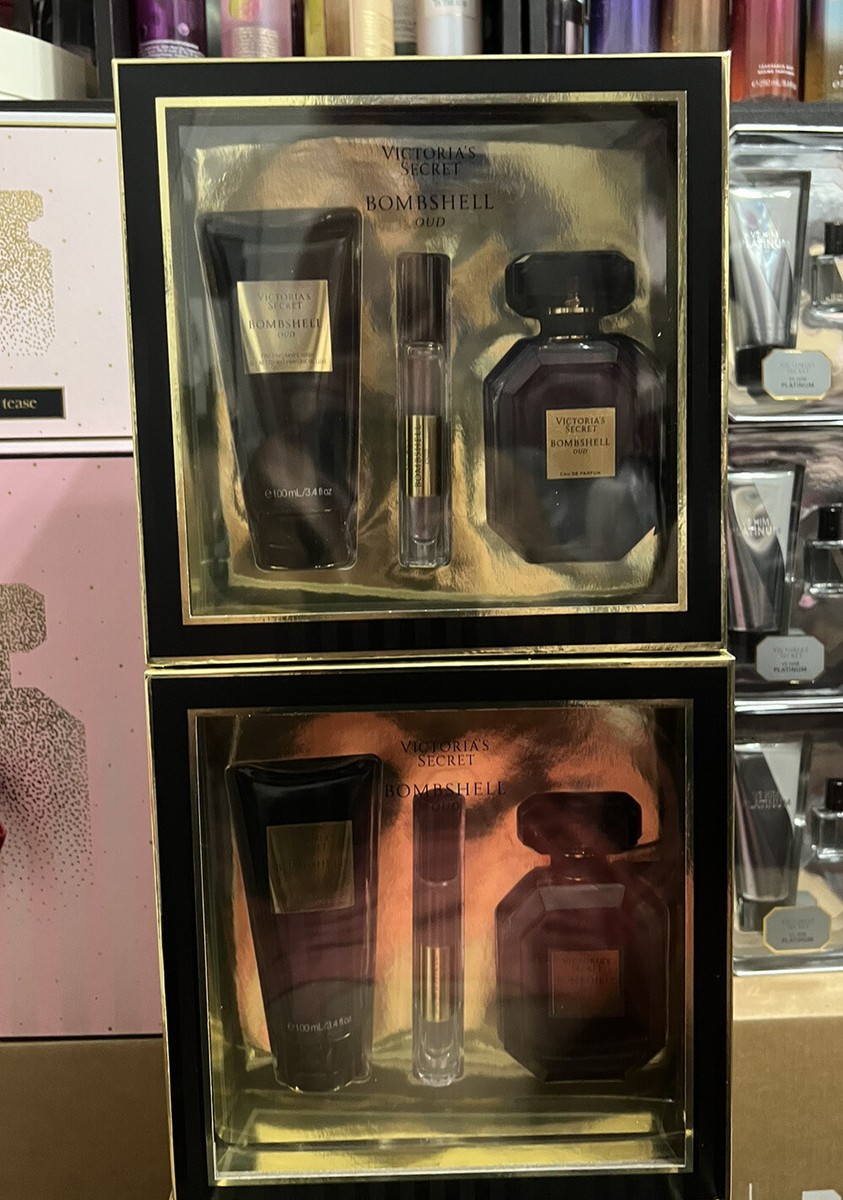 Victoria's Secret Bombshell Oud 5 PC Gift Set 3.4 Oz Full Size | eBay