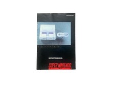 Super Nintendo Console MANUAL SNES System Instruction Booklet, Free Shipping