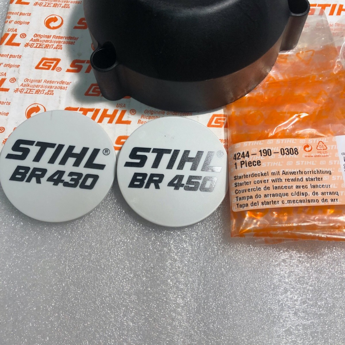 STIHL br430 br450 recoil pull start 4244 190 0308 OEM (not