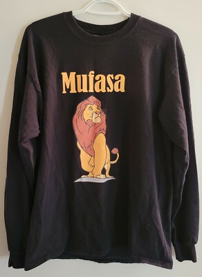 Mufasa I'm Surrounded By Idiots Long Sleeve Shirt Size Large Lion King Scar