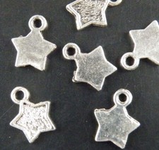 150pcs Tibetan Silver Star Charms Pendants 12x10mm 681