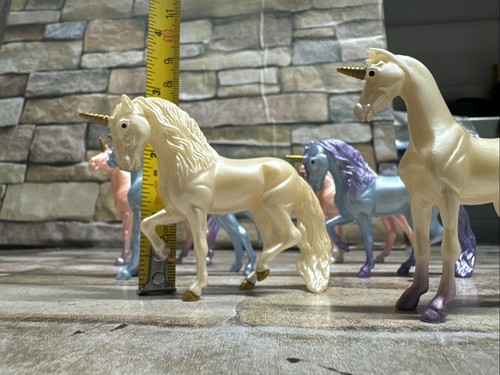 Lot Of 6 Mini Breyer Unicorns Loose Lot - Picture 6 of 7