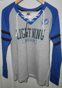 Tampa Bay Lightning Feminino nhl De Amarrar pulôver moletom, Azul, Grande | eBay
