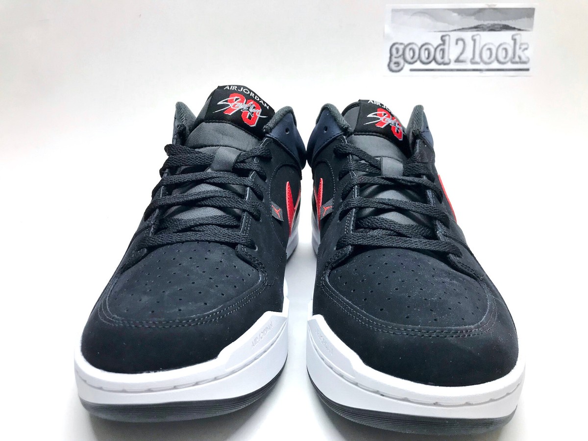 NIKE JORDAN STADIUM 90 BLACK/FIRE RED-WHITE SIZE MEN'S 14 [FZ4184