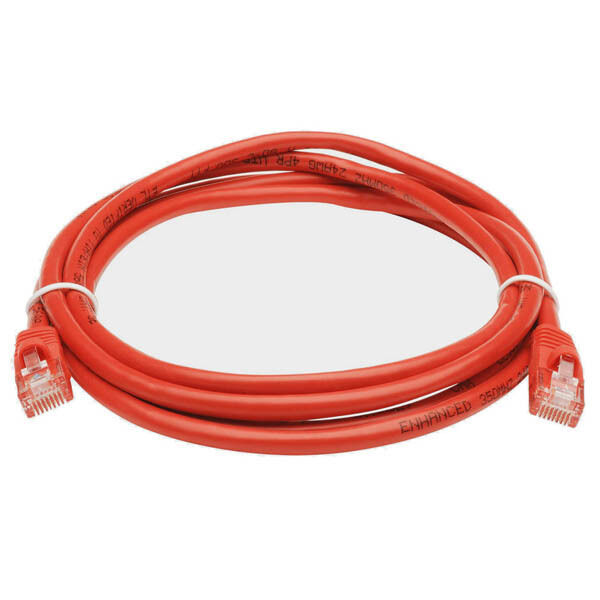 Eagle 25' FT CAT5e Patch Cable Cord Red Snagless Copper 350 MHz Network Cable
