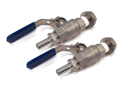 #ad Pack of 2 1 2quot; Stainless Steel Ball Valve Hose Barb amp; Bulkhead for Mash Tun $26.49