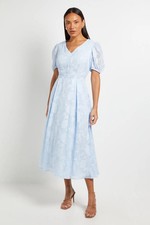 Principles Light Blue Fit & Flare Dress Womens Occasion Dresses