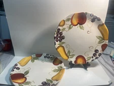 Better Homes And Gardens Bella Fruit Dinner Serving Plate Ceramic Fall Decor 496