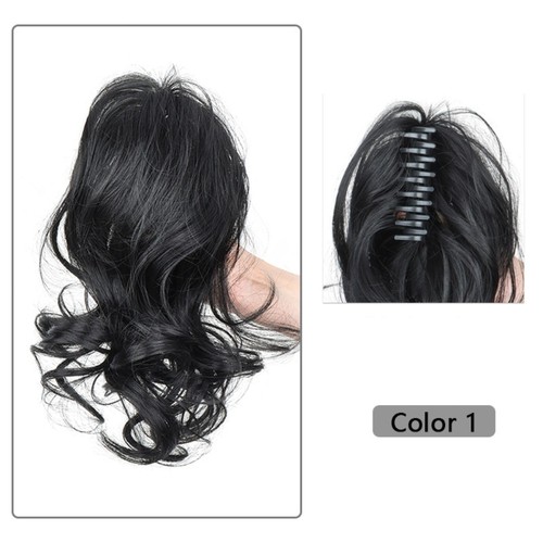 Fluffy Ponytail Claw Clip 30cm Ponytail Extensions Wig Ladies - Picture 8 of 13