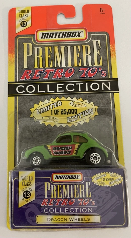 Matchbox Premiere Retro Collection, Set of 3/Chevy Van, Dragon Wheels, Tanzara - Image 3 of 4