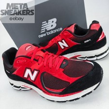 New Balance US 10.5 Mens True Red White Black Retro 2002R Suede Run U2002RZA New