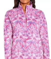 Eddie Bauer Women's Long Sleeve Polar Fleece Quarter Zip Pullover Large XXL