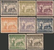 CANADA (1910) 21st Intl Eucharistic Congress Poster Stamp Set MH (L#1811)