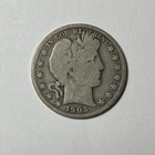 1905-S Barber Half Dollar Good++  Nice Original