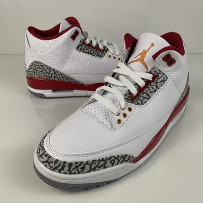 Nike Air Jordan 3 Retro - Cardinal Red - Men's Size 8 B-Grade no Box CT8532-126