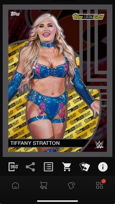 Topps WWE Slam Black Gold Tiffany Stratton Super Rare