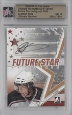 2008-09 ITG Ultimate Memorabilia 9th Edition Gold 4/10 Evander Kane Auto 0c3