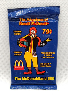 1996 THE ADVENTURES OF RONALD MCDONALD TRADING CARDS ''1 PACK''