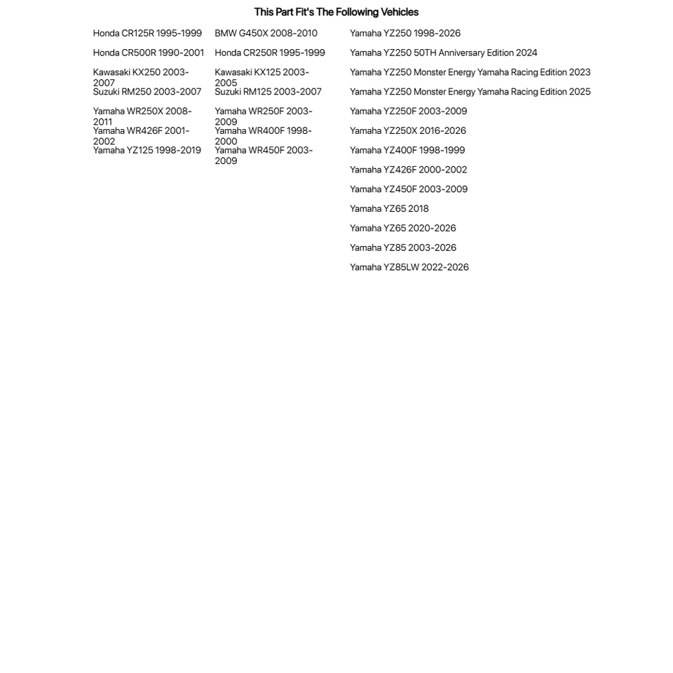 Kit estriberas Fastway Evo Air moto negro para HONDA CR125R 1995-1999 Foto 2 de 2