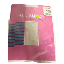 Vintage All Sheer Panty Hose Ivory One Size Sheer to the Toe Sandalfoot