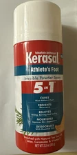 Kerasal 5-In-1 Athlete's Foot Invisible Powder Spray, Athlete's Foot Spray, 2 oz