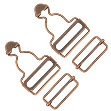 2 Pairs Overall Buckles Replacement Adjustable Jean Overalls Button Bib Clips