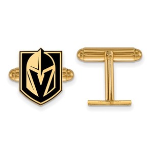 Authentic Sterling Silver Gold-plated Vegas Golden Knights Cuff Links for Mens