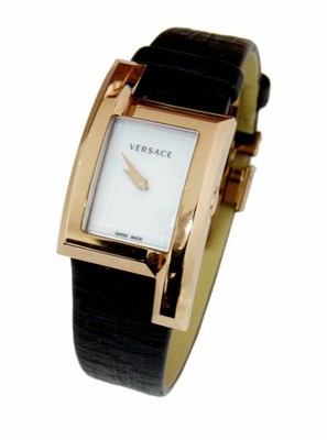 Used VERSACE GRECA ICON Quartz Ladies White Gold Wrist Watch