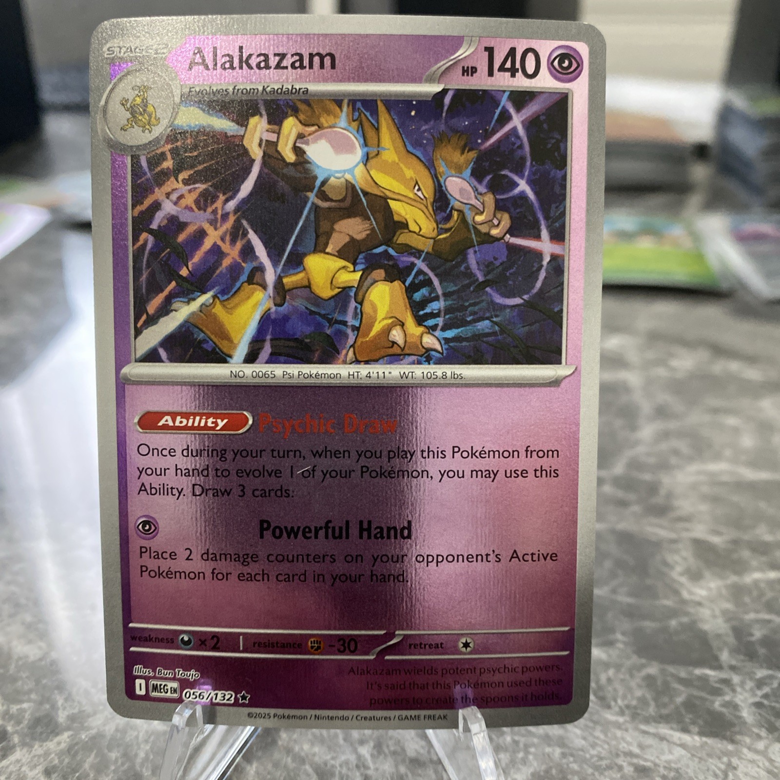 Alakazam 056/132 Me01: Mega Evolution Reverse Holo