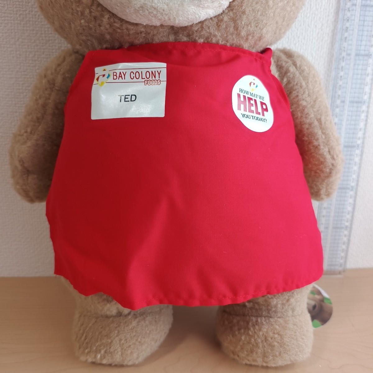 Ted 2 XL Plush Doll 43cm with Red Apron Tag Japan 2015 Movie