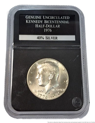 PCS 1976S Kennedy Bicentennial 50C Half Dollar 40% Silver Uncirculated U.S. Coin